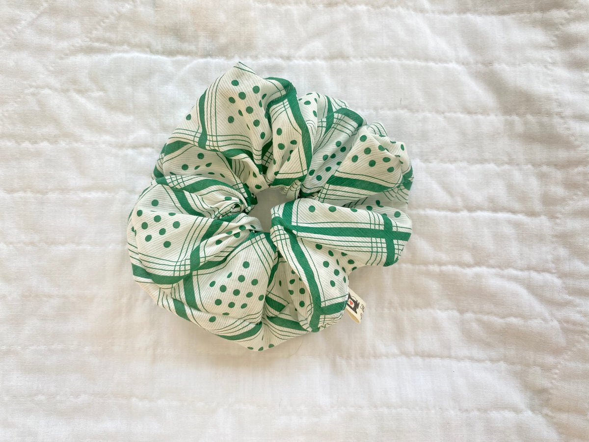 Vintage Fabric Scrunchie