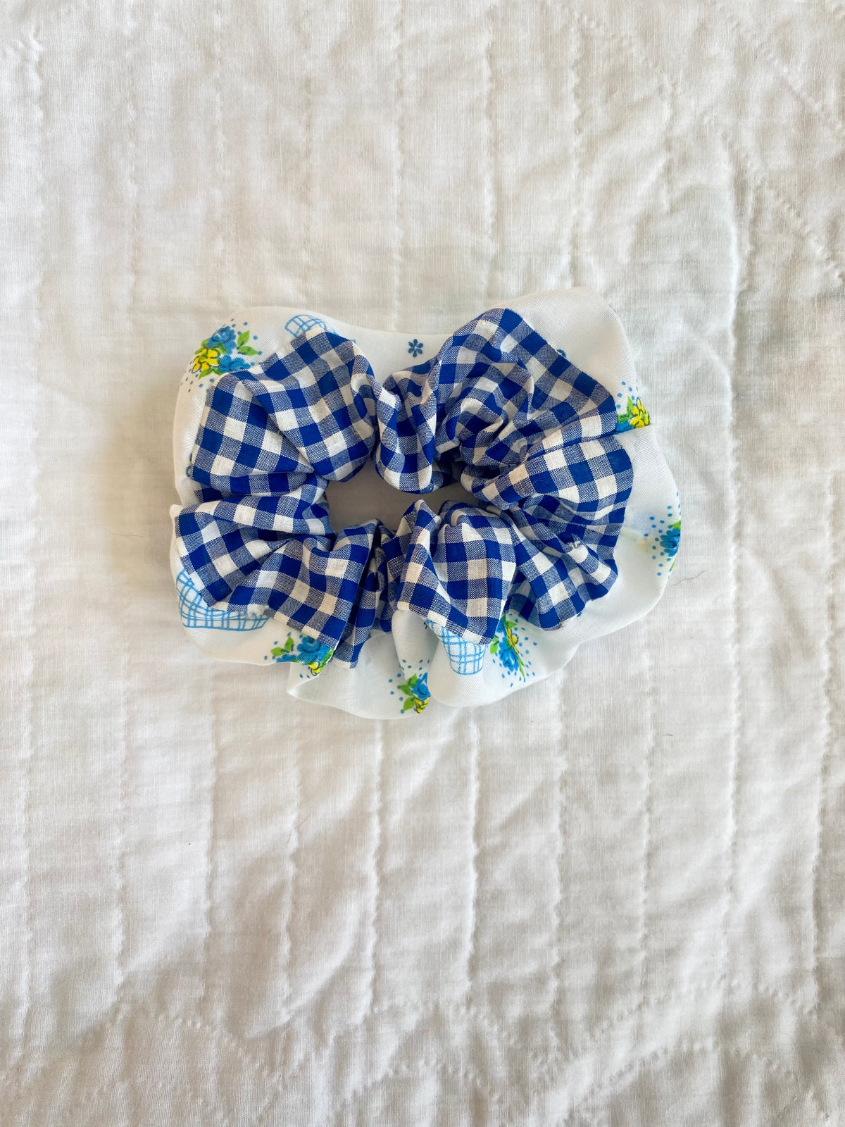 Vintage Fabric Scrunchie