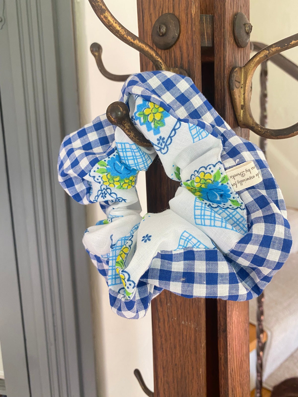 Vintage Fabric Scrunchie