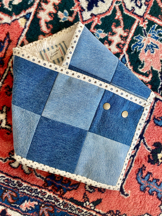 Stay Scarf: Denim Patchwork