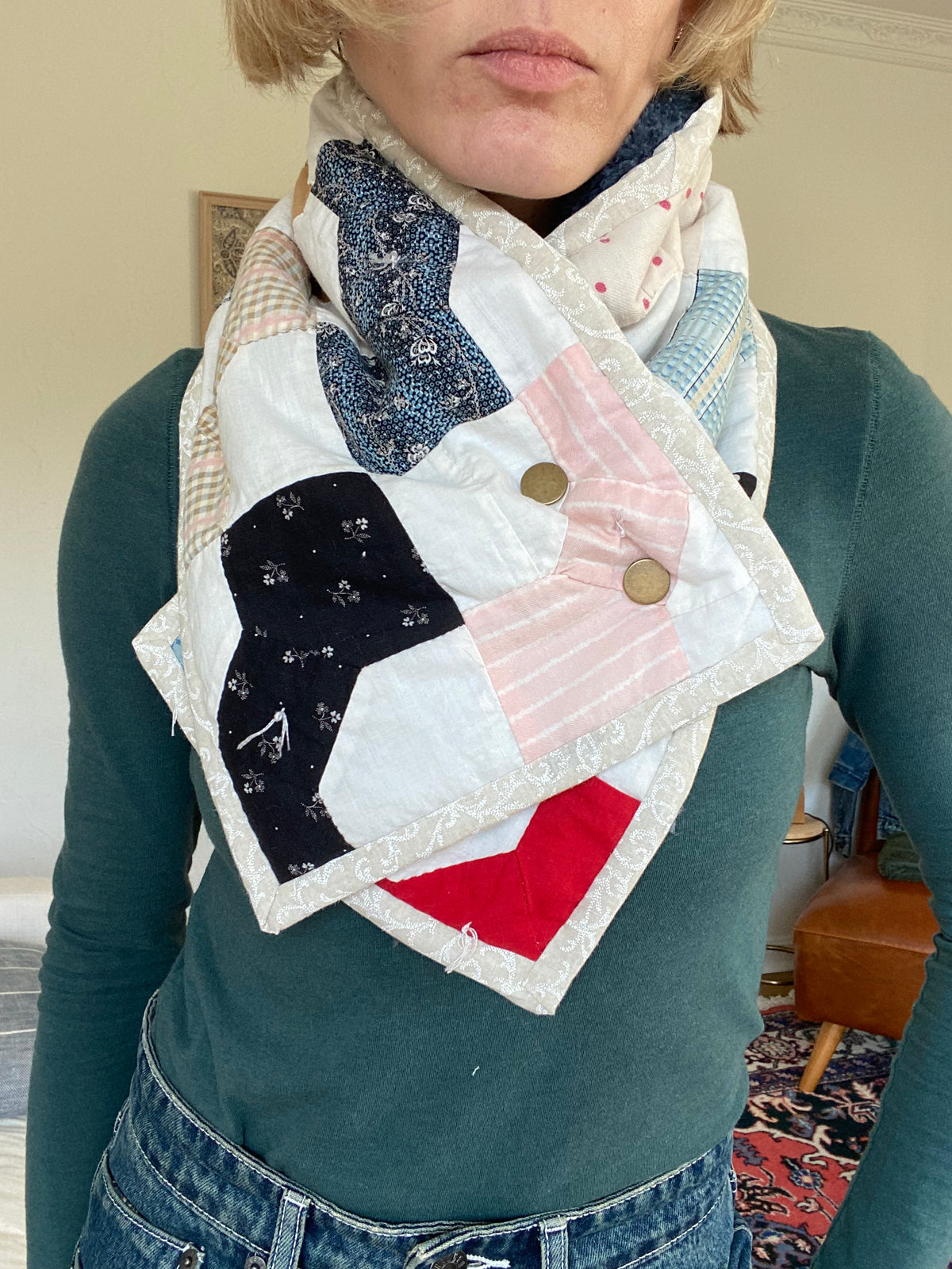 Stay Scarf: Quilted Bowtie