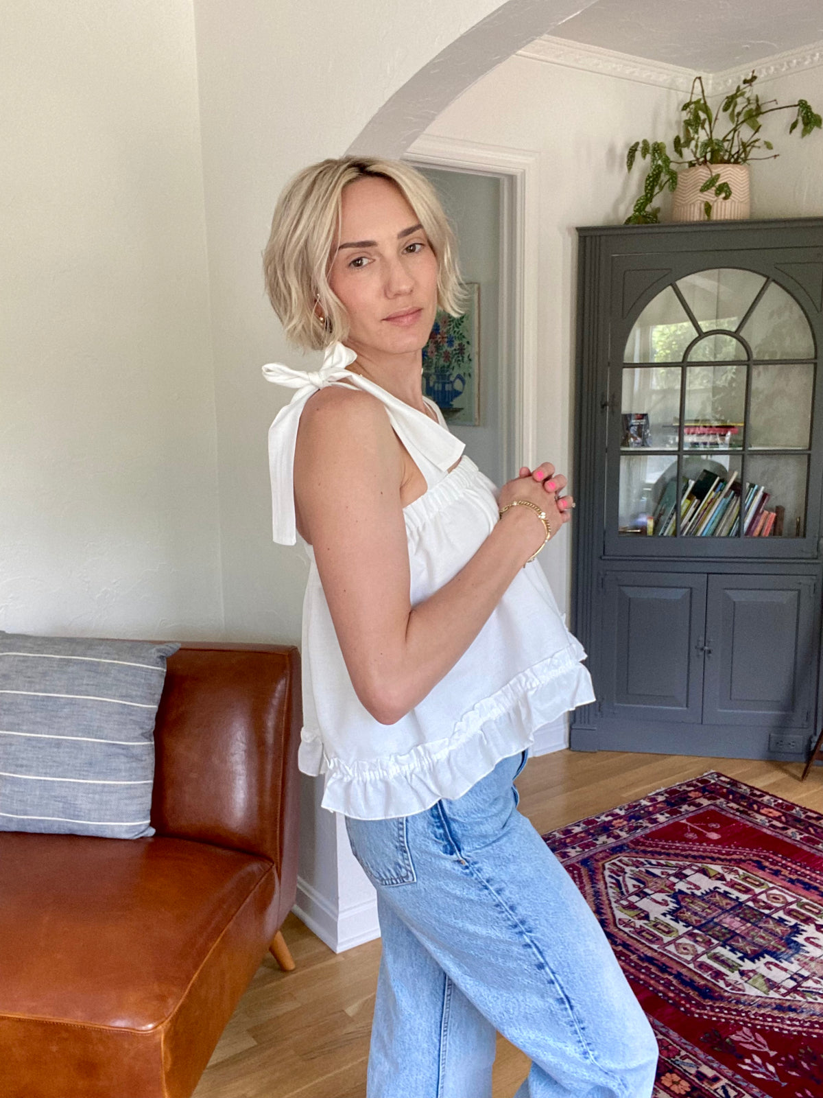 Handmade Ruffle Blouse