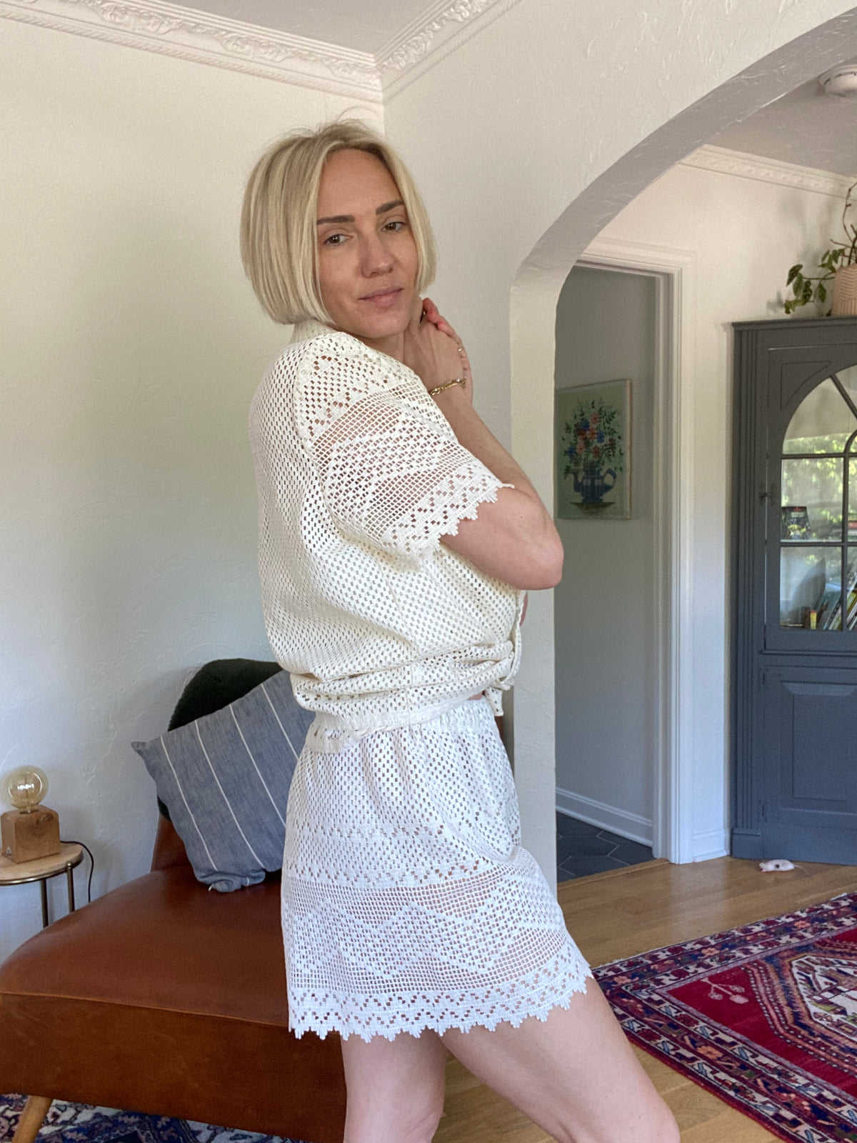 Handmade Vintage Crochet Shorts