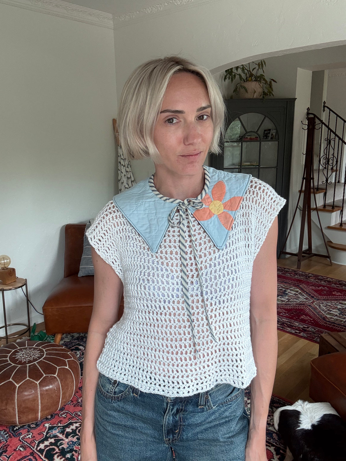 Reversible Fashion Collar - Quilt/Camo