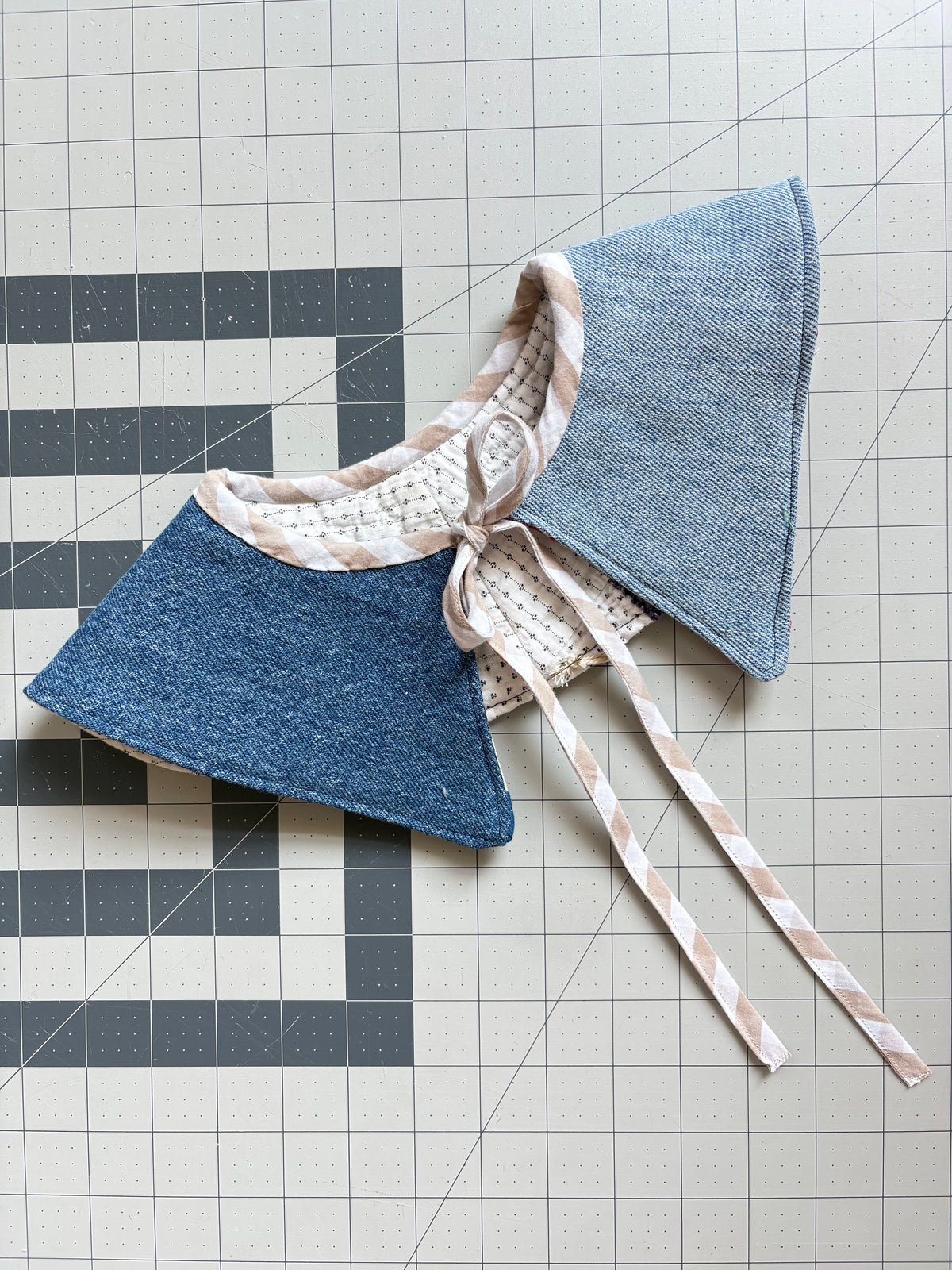 Reversible Fashion Collar - Quilt/Denim