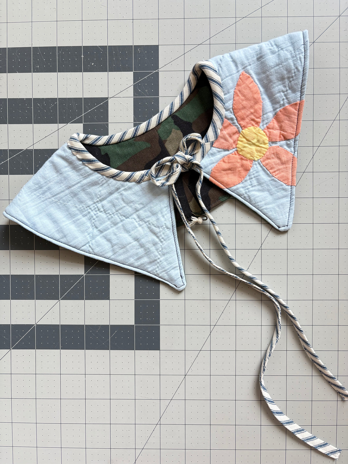 Reversible Fashion Collar - Quilt/Camo