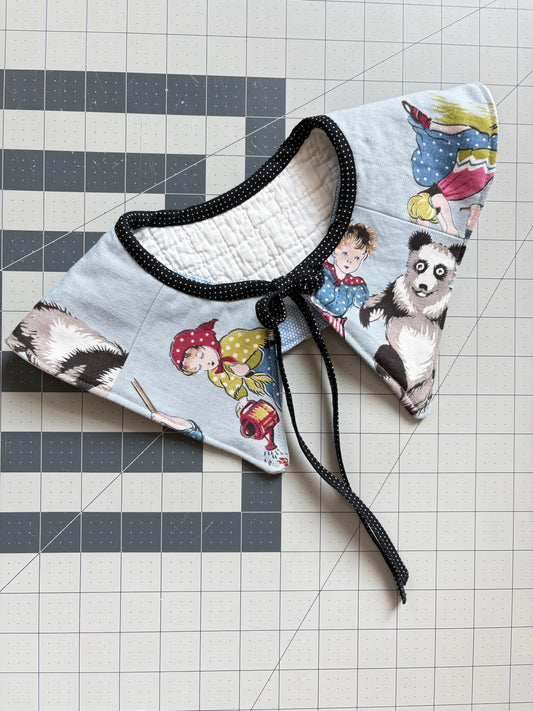Reversible Fashion Collar - Quilt/Panda Print