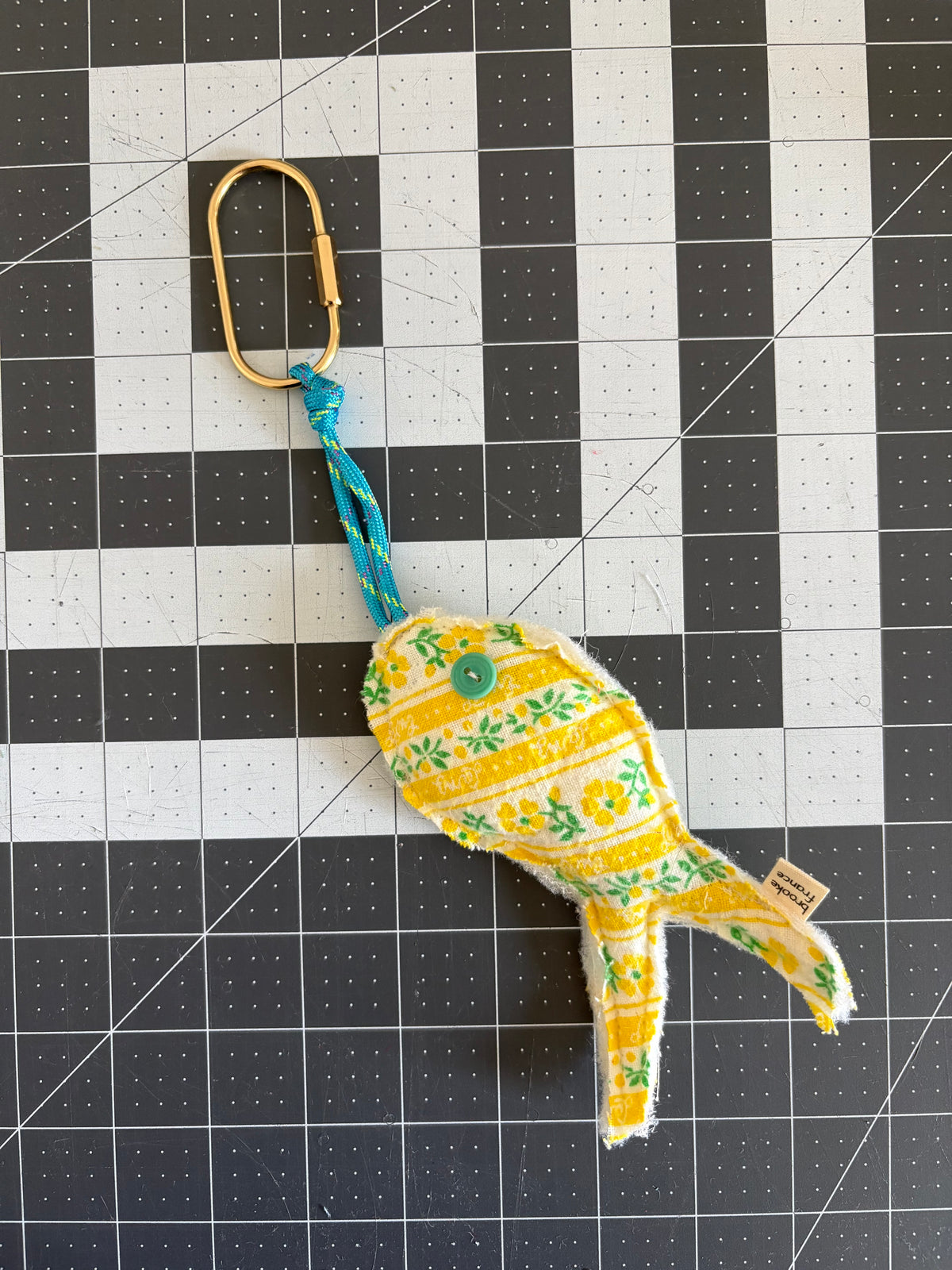 Fish Bag Charm: Floral