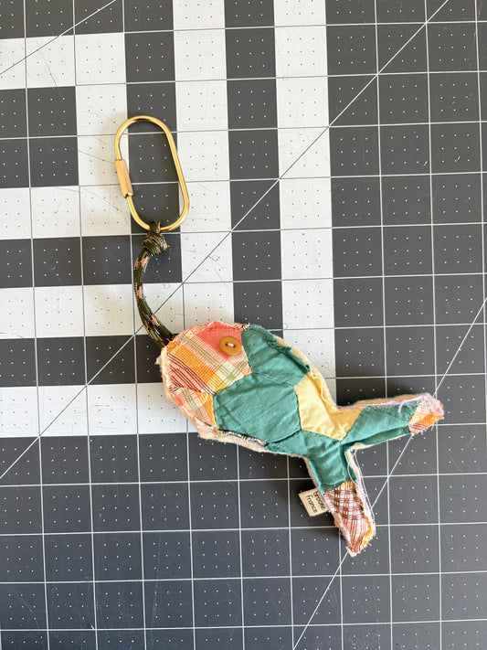 Fish Bag Charm: Earth tones